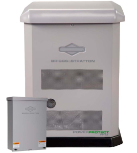 Briggs And Stratton PowerProtect Series 13kW (120 / 240V) Single-Phase Air Cooled Multi-Fuel Standby Generator with 100a 16-Circuit Automatic Transfer Switch