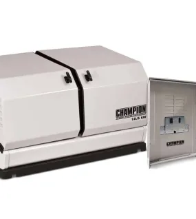 Champion 12.5kW Home Standby Generator with 100 Amp 12 Space Load Center Nema 3R Automatic Transfer Switch | 100179