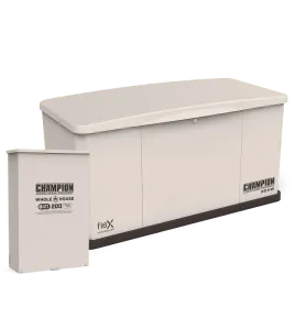 Champion 22kW Whole House Standby Generator with Aluminum Housing &amp; 100-Amp Transfer Switch + Flex Technology | 201010
