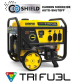 Champion 6,500-Watt (120 / 240V) Electric Button / Recoil Start Tri-Fuel Portable Generator with CO Shield (49-State) Champion 6,500-Watt (120 / 240V) Electric Button / Recoil Start Tri-Fuel Portable Generator with CO Shield (49-State)