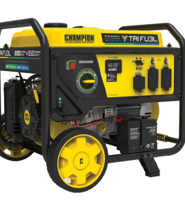Champion 6,500-Watt (120 / 240V) Electric Button / Recoil Start Tri-Fuel Portable Generator with CO Shield (49-State)