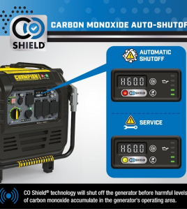 Champion 7,000-Watt (120 / 240V) Electric Button / Recoil Start Multi-Fuel Inverter Portable Generator with CO Shield (49-State)