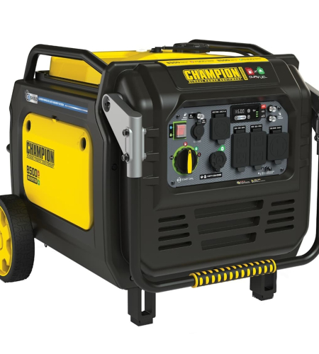 Champion 7,000-Watt (120 / 240V) Electric Button / Recoil Start Multi-Fuel Inverter Portable Generator with CO Shield (49-State) Champion 7,000-Watt (120 / 240V) Electric Button / Recoil Start Multi-Fuel Inverter Portable Generator with CO Shield (49-State)
