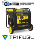 Champion 7,250-Watt (120 / 240V) Electric Button / Recoil Start Tri-Fuel Open Frame Inverter Portable Generator with CO Shield (49-State) Champion 7,250-Watt (120 / 240V) Electric Button / Recoil Start Tri-Fuel Open Frame Inverter Portable Generator with CO Shield (49-State)