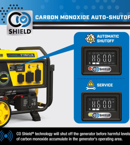 Champion 4,000-Watt (120V) Electric Button / Recoil Start Tri-Fuel Portable Generator with CO Shield (49-State)