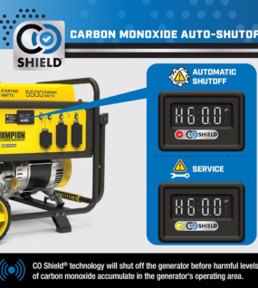 Champion 5,500-Watt (120 / 240V) Recoil Start Gasoline Portable Generator with CO Shield (49-State)