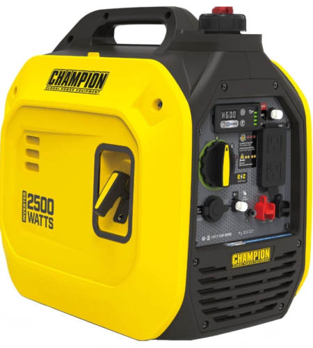 Champion 1,850-Watt (120V) Recoil Start Gasoline Inverter Portable Generator with Parallel Capability and CO Shield (49-State) Champion 1,850-Watt (120V) Recoil Start Gasoline Inverter Portable Generator with Parallel Capability and CO Shield (49-State)