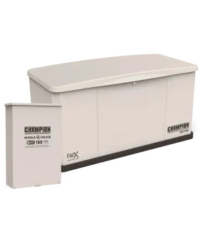 Champion 22kW Whole House Standby Generator with Aluminum Housing & 150-Amp Transfer Switch + Flex Technology | 201356
