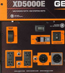 Generac 5,000 Watt (120 / 240V) Single-Phase Electric Button / Recoil Start Diesel Portable Generator (CARB)