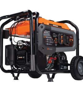 Generac GP Series 5,500 Watt (120 / 240V) Recoil Electric Start Gasoline Portable Generator with CO-SENSE (CARB)