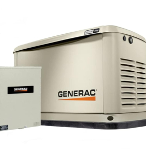 Generac Guardian Series 10kW (120 / 240V) Single-Phase Air Cooled Multi-Fuel Standby Generator with 100a Automatic Transfer Switch and Wi-Fi