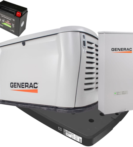 Generac 18kW (120 / 240V) Single-Phase Air Cooled Multi-Fuel Standby Generator with 200a Smart Automatic Transfer Switch, Cellular, Wi-Fi, Bluetooth, Battery