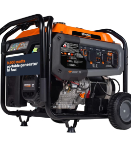 Generac GP Series 9,500 Watt (120 / 240V) Electric Button / Recoil Start Tri-Fuel Portable Generator with COsense (49-State)