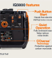 Generac IQ Series 3,000 Watt (120V) Electric Button / Recoil Start Multi-Fuel Inverter Portable Generator with COsense (49-State) Generac IQ Series 3,000 Watt (120V) Electric Button / Recoil Start Multi-Fuel Inverter Portable Generator with COsense (49-State)