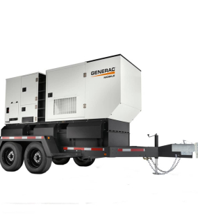 Generac MDG150DF4-STD3 120kW (Prime) / 144kW (Standby) Multi-Voltage Skid-Mount Diesel Generator (John Deere Engine) with Single-Axle Trailer