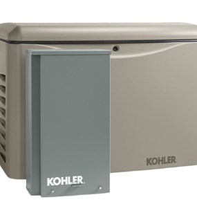 Kohler Power Systems RCA Series 14kW (120 / 240V) Single-Phase Air Cooled Multi-Fuel Standby Generator with RXT 200a Automatic Transfer Switch