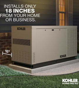Kohler Power Systems RCLB Series 60kW (120 / 240V) Three-Phase Liquid Cooled Multi-Fuel Standby Generator