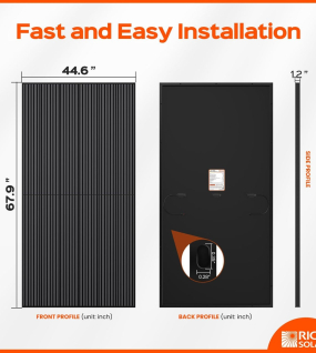 Rich Solar MEGA 400 Watt Monocrystalline Solar Panel