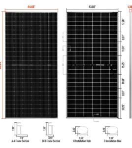 Rich Solar RS-M580BF MEGA 580 BIFACIAL | 580 Watt Bifacial Solar Panel