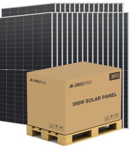 SunGoldPower SGN-590-BDG1 590 Watt Bifacial N-Type Monocrystalline Solar Panel (31 Panels) UL61730 CEC Listed