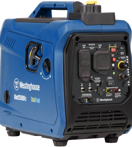 Westinghouse Power Equipment 1,900-Watt (120V) Recoil Start Multi-Fuel Inverter Generator with RV Outlet and CO Sensor Westinghouse Power Equipment 1,900-Watt (120V) Recoil Start Multi-Fuel Inverter Generator with RV Outlet and CO Sensor