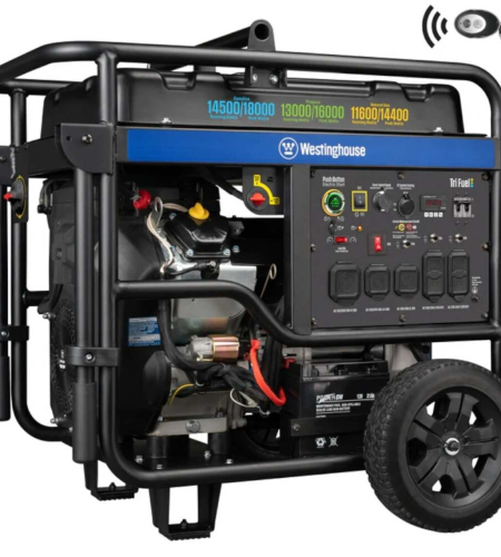 Westinghouse Power Equipment 14,500-Watt (120 / 240V) Electric Button / Remote Start Tri-Fuel Portable Generator with CO Sensor