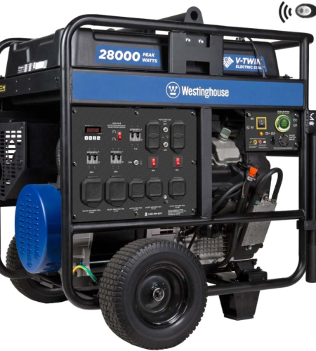 Westinghouse Power Equipment 20,000-Watt (120 / 240V) Electric Button / Remote Start Gasoline Portable Generator with CO Sensor