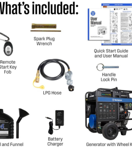 Westinghouse Power Equipment 20,000-Watt (120 / 240V) Electric Button / Remote Start Tri-Fuel Portable Generator with CO Sensor (49-State)