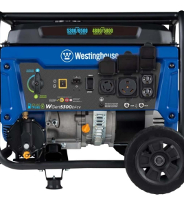 Westinghouse Power Equipment 5,300-Watt (120 / 240V) Recoil Start Multi-Fuel Portable Generator with RV Outlet and CO Sensor