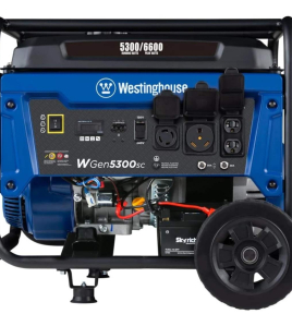 Westinghouse Power Equipment 5,300-Watt (120 / 240V) Electric Button / Recoil Start Gasoline Portable Generator with CO Sensor