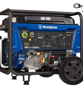 Westinghouse Power Equipment 7,500-Watt (120 / 240V) Electric Button / Recoil / Remote Start Gasoline Portable Generator with CO Sensor