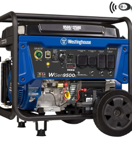 Westinghouse Power Equipment 9,500-Watt (120 / 240V) Electric Button / Recoil / Remote Start Gasoline Portable Generator with CO Sensor