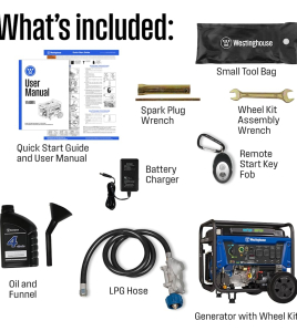 Westinghouse Power Equipment 9,500-Watt (120 / 240V) Electric Button / Recoil / Remote Start Multi-Fuel EFI Portable Generator with CO Sensor