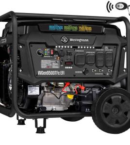 Westinghouse Power Equipment 9,500-Watt (120 / 240V) Electric Button / Recoil / Remote Start Tri-Fuel EFI Portable Generator