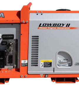 Kubota Lowboy II Diesel Generator - GL11000TM, 11 kW Standby, 10 kW Prime, Single-Phase, 120-240 Volt, Liquid-Cooled, Enclosed, Terminal Lugs