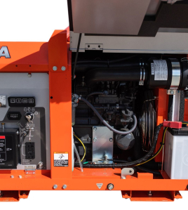 Kubota Lowboy II Diesel Generator - GL11000TM, 11 kW Standby, 10 kW Prime, Single-Phase, 120-240 Volt, Liquid-Cooled, Enclosed, Terminal Lugs