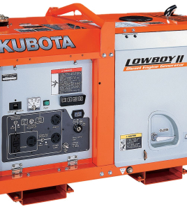 Kubota Lowboy II Diesel Generator - GL7000, 7 kW Standby, 6.5 kW Prime, Single-Phase, 120-240 Volt, Liquid-Cooled, Enclosed