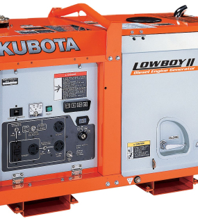Kubota Lowboy II Diesel Generator - GL7000, 7 kW Standby, 6.5 kW Prime, Single-Phase, 120-240 Volt, Liquid-Cooled, Enclosed