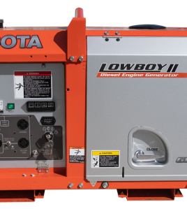 Kubota Lowboy II Diesel Generator - GL7000, 7 kW Standby, 6.5 kW Prime, Single-Phase, 120-240 Volt, Liquid-Cooled, Enclosed