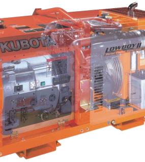 Kubota Lowboy II Diesel Generator - GL7000, 7 kW Standby, 6.5 kW Prime, Single-Phase, 120-240 Volt, Liquid-Cooled, Enclosed